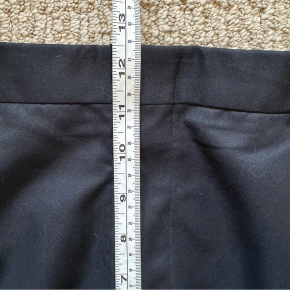 Perry Ellis Navy Blue Pleated and Cuffed Relaxed Fit Office Slacks Pants 36x30 - Picture 14 of 16